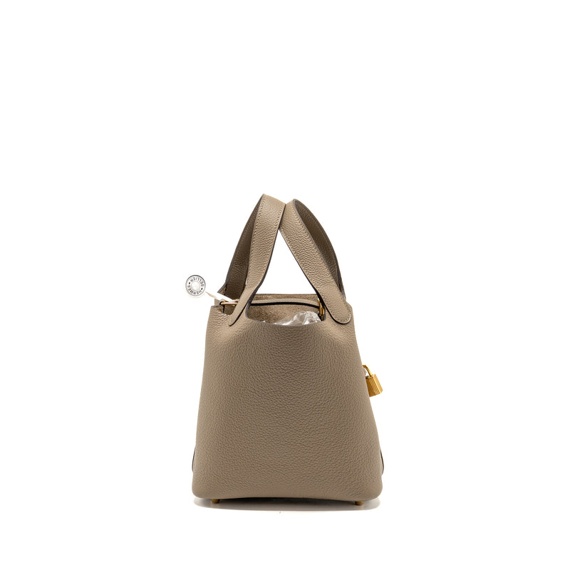 Hermes Picotin 18 Lock Bag Clemence M1 Origan GHW Stamp W