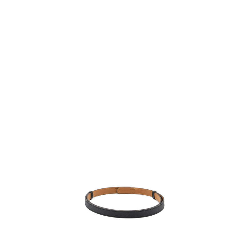 Hermes kelly 18 belt epsom black RGHW stamp U