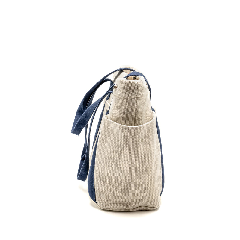 Hermes Sac A Langer Cabriole Nappy Bag Cotton Gris Pearl SHW