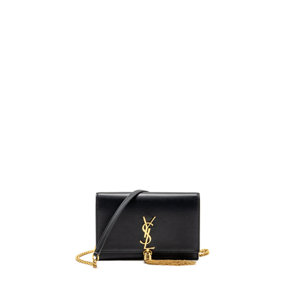 Saint Laurent/YSL Small tassel Kate bag calfskin black GHW