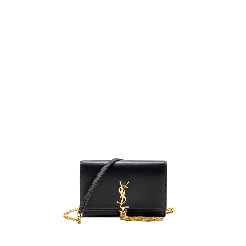 Saint Laurent/YSL Small tassel Kate bag calfskin black GHW