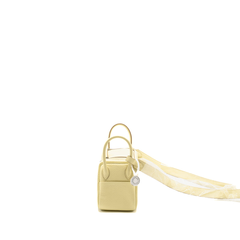 Hermes Mini Lindy II Clemence Jaune Milton SHW STAMP W