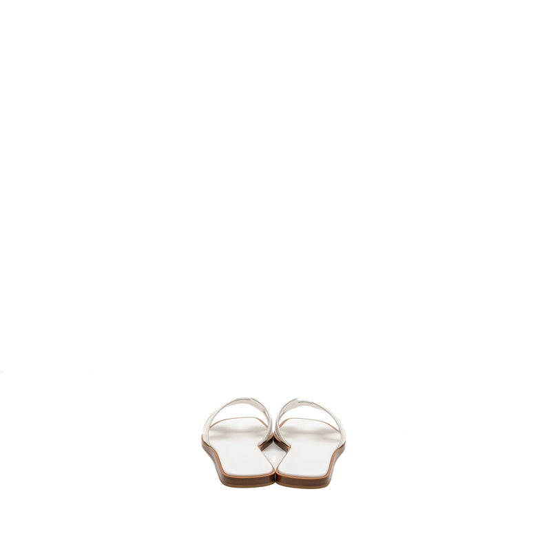 Hermes Size 36 Oran Sandals White