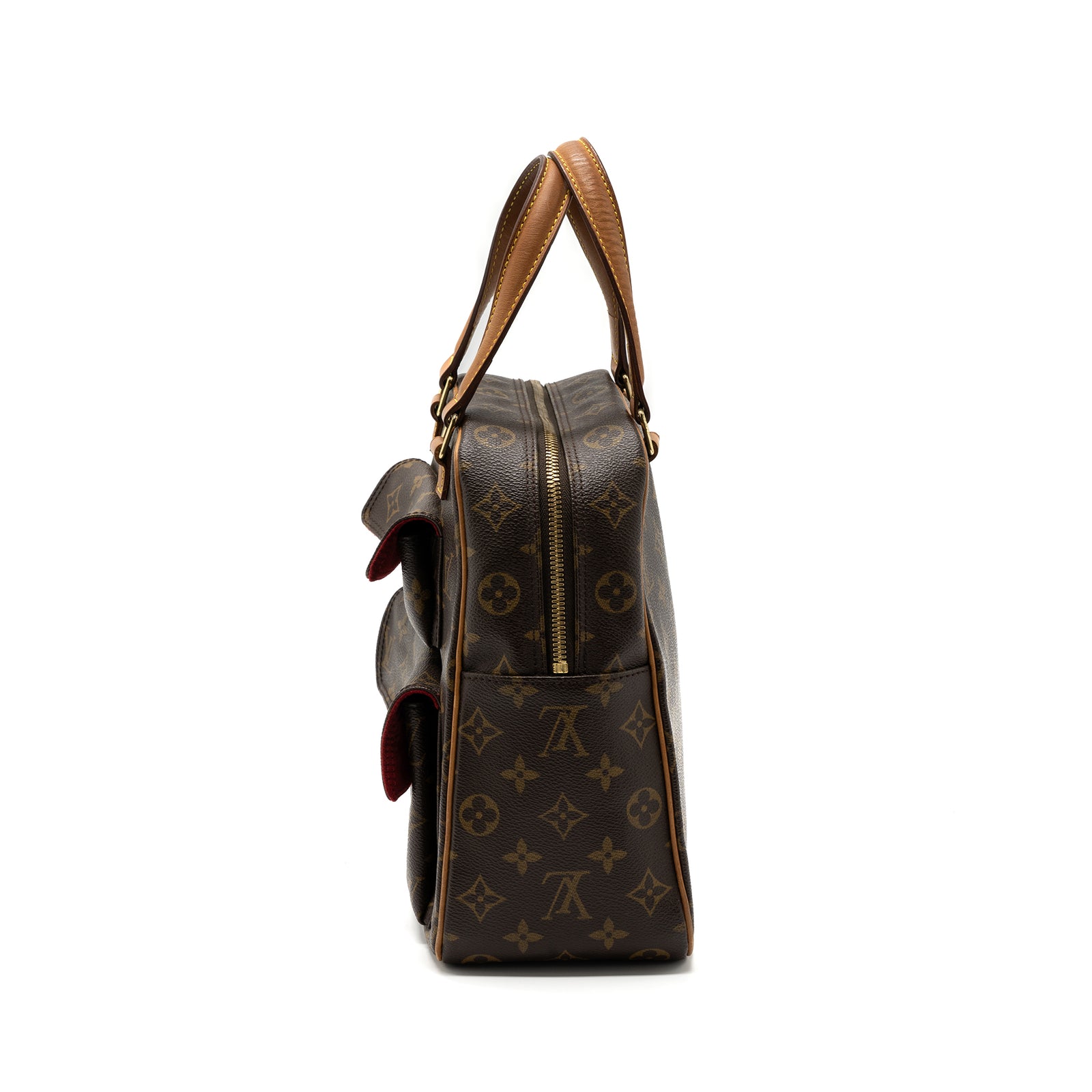 【希少】 LOUIS VUITTON LV Monogram Top Handle Bag Vintage Louis Vuitton Vintage Monogram Top Handle Shopper Bag Brown