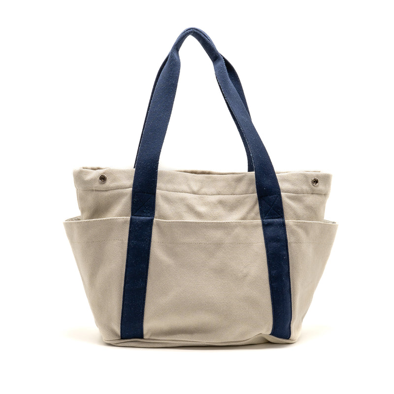 Hermes Sac A Langer Cabriole Nappy Bag Cotton Gris Pearl SHW