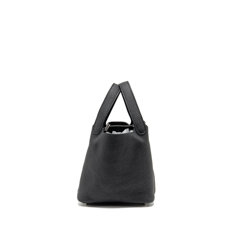 Hermes Picotin 18 Lock bag Clemence black SHW stamp Y