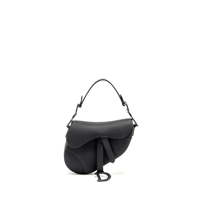 Dior Mini Saddle Bag Calfskin so black