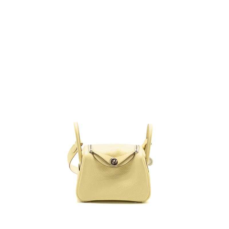 Hermes Mini Lindy II Clemence Jaune Milton SHW STAMP W