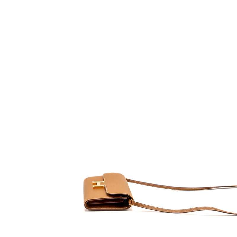 Hermes Constance To Go Epsom Gold GHW Stamp Z