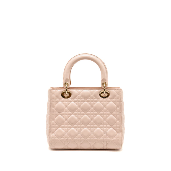 Dior Medium Lady Dior Lambskin Light Pink LGHW