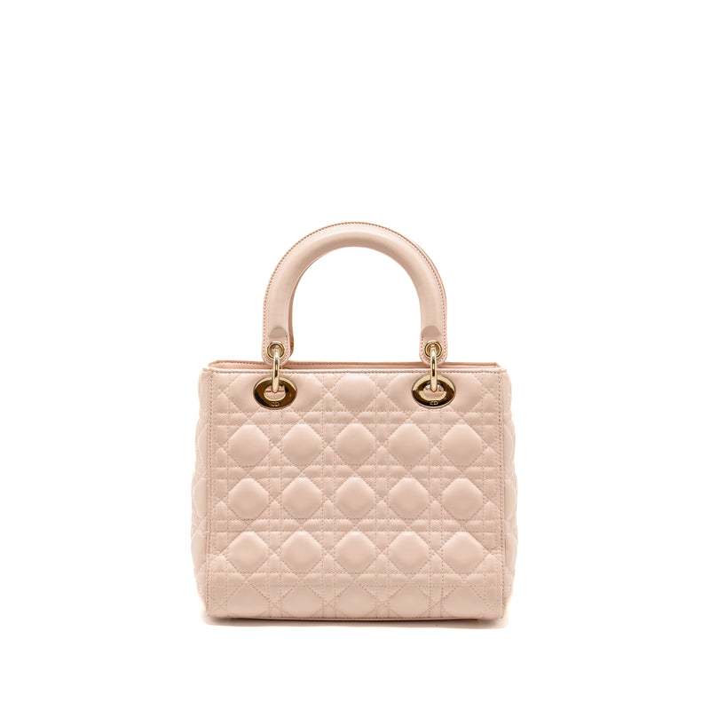 Dior Medium Lady Dior Lambskin Light Pink LGHW