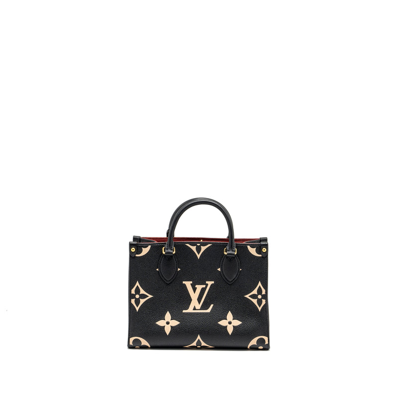 Louis Vuitton Onthego PM Bicolour Monogram Empreinte Black/Beige GHW