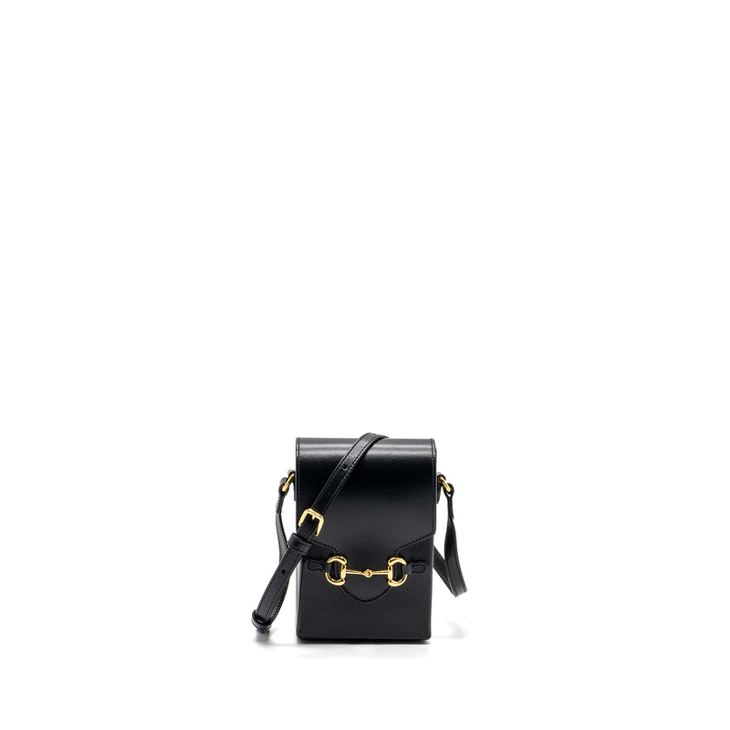 Gucci 1955 Horsebit 1955 Crossbody Bag Calfskin Black GHW