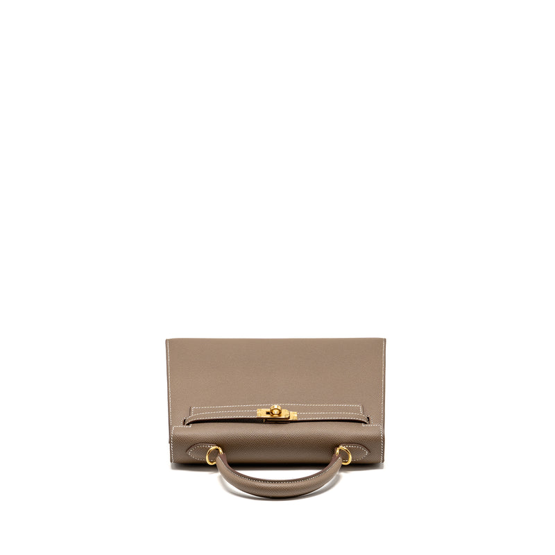 Hermes Kelly 25 Epsom Etoupe GHW Stamp U