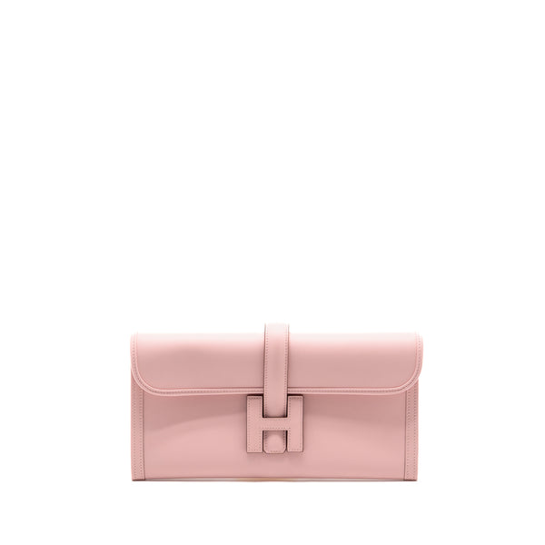Hermes Jige Elan Clutch 29 Swift 3Q Rose Sakura Stamp K