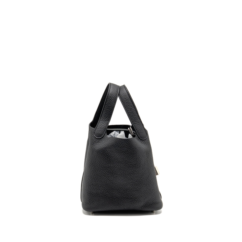 Hermes Picotin 18 Lock bag Clemence black SHW stamp Y