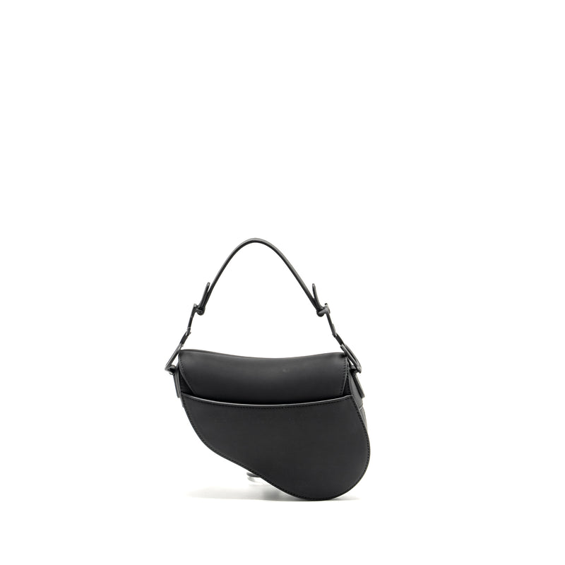 Dior Mini Saddle Bag Calfskin so black