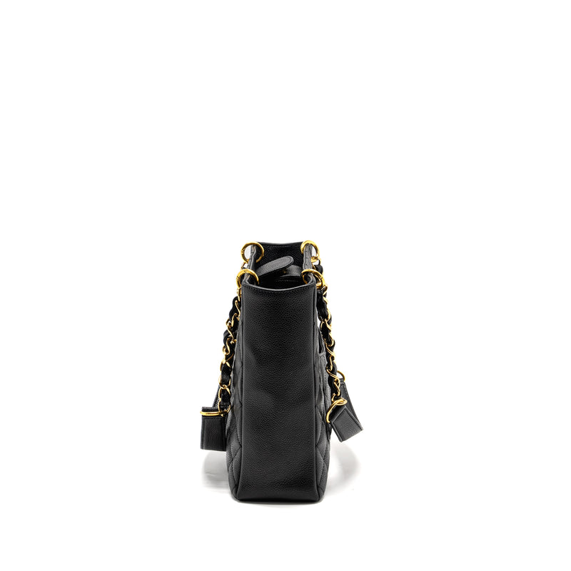 Chanel Petit Shopping Tote Bag Caviar BLACK GHW