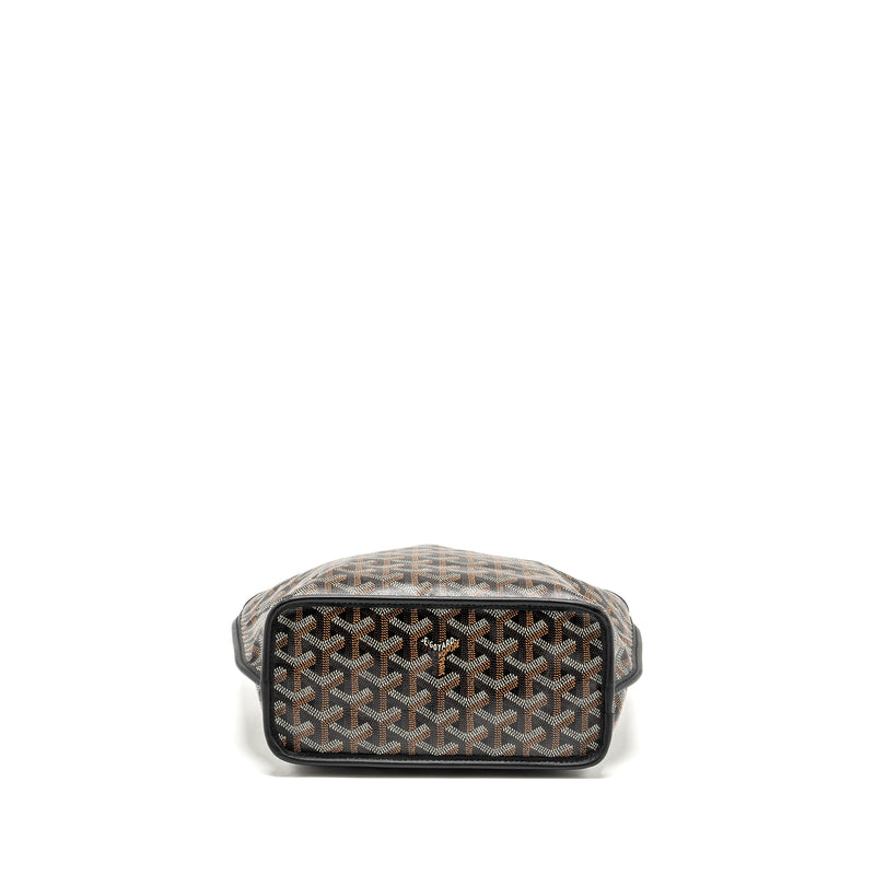 Goyard mini Anjou tote goyardline canvas/ calfskin black SHW