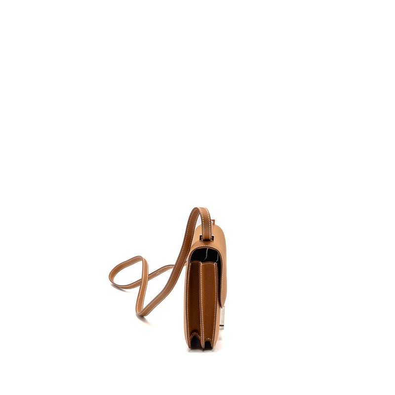Hermes Mini Constance epsom Gold SHW stamp Z