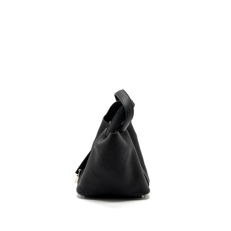 Hermes Picotin 18 Lock Bag Clemence Black SHW Stamp Y