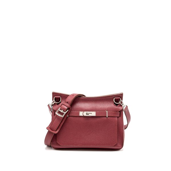 Hermes jypsiere 28 Clemence rouge grenat SHW Stamp square P