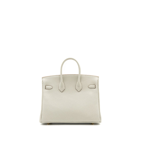 Hermes Birkin 25 Togo Gris Perle GHW Stamp U