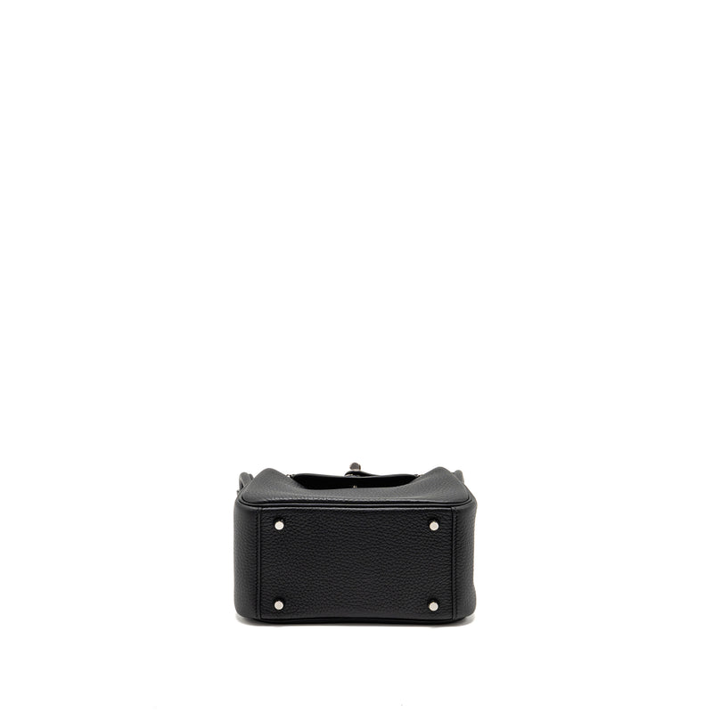 Hermes Mini Lindy II Clemence Black SHW Stamp K