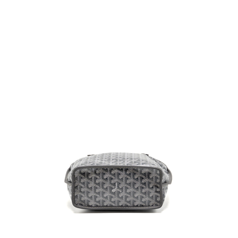 Goyard Mini Anjou Tote Bag Goyardine Canvas Grey SHW
