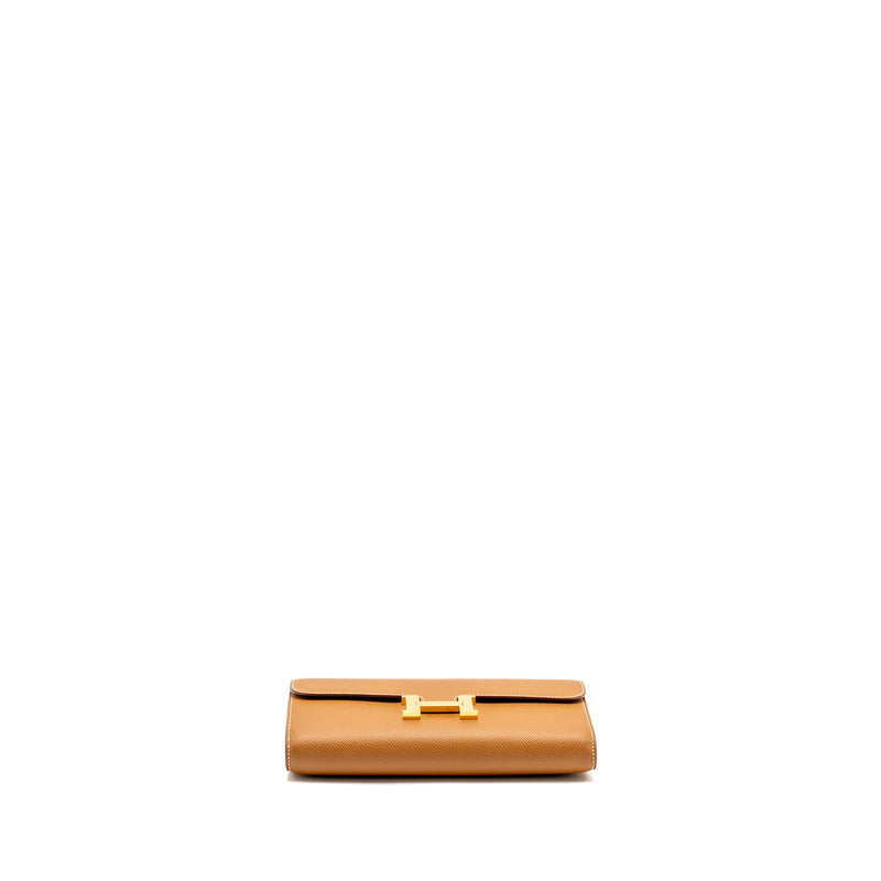 Hermes Constance To Go Epsom Gold GHW Stamp Z