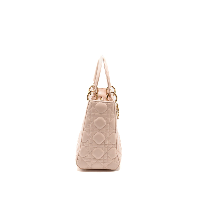 Dior Medium Lady Dior Lambskin Light Pink LGHW