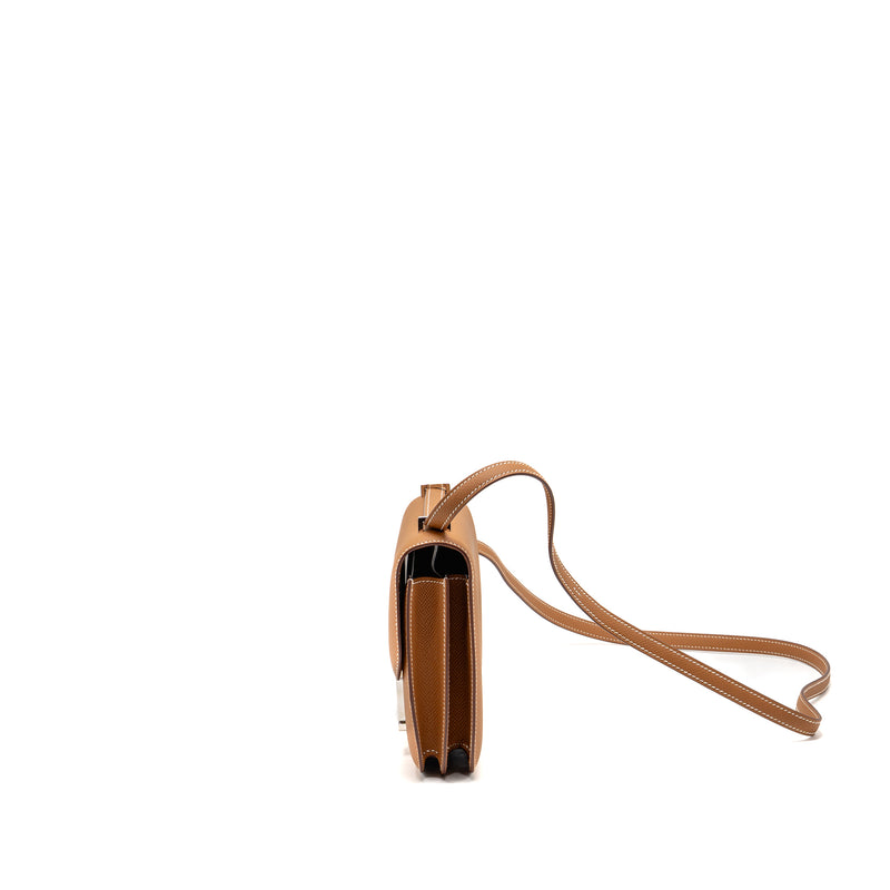 Hermes Mini Constance epsom Gold SHW stamp Z