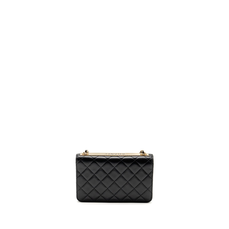 Chanel Trendy CC Wallet on Chain Lambskin Black LGHW (Microchip)