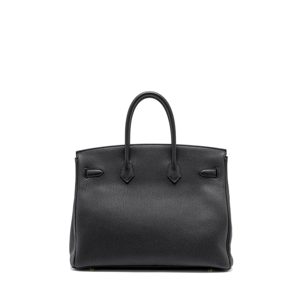 Hermes Birkin 35 Togo Black GHW Stamp D