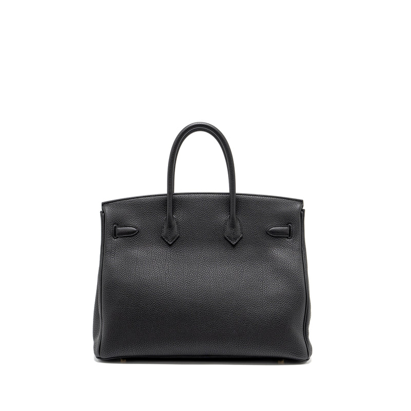 Hermes Birkin 35 Togo Black GHW Stamp D