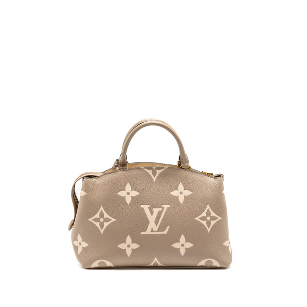 Louis Vuitton Petit Palais Bag Bicolour Monogram Empreinte Leather Tourterelle/Creme GHW