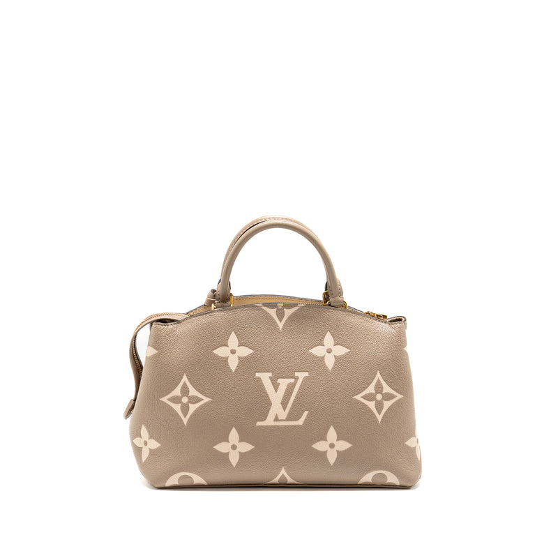 Louis Vuitton Petit Palais Bag Bicolour Monogram Empreinte Leather Tourterelle/Creme GHW