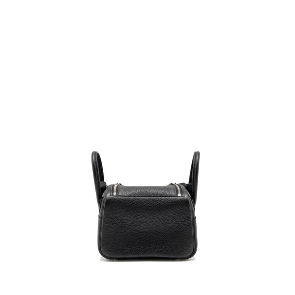 Hermes Mini Lindy II Clemence Black SHW Stamp K
