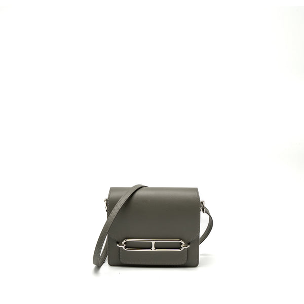 Hermes Mini Roulis Evercolor Gris Meyer SHW Stamp U