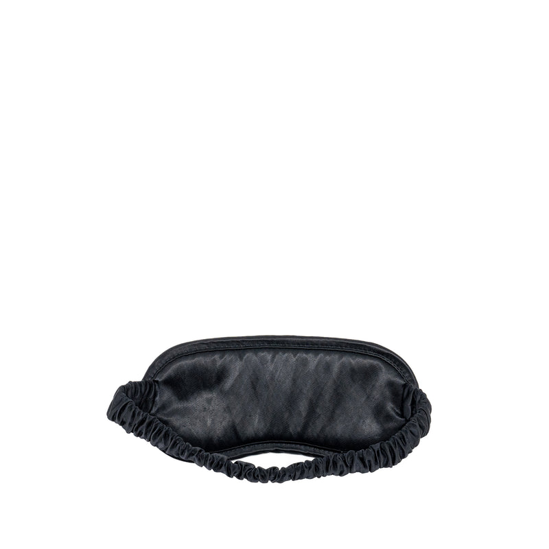 Chanel 22p Travel Pouch With Sleep Mask Nylon Black GHW