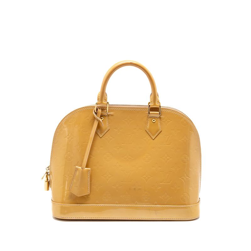 Louis Vuitton Alma PM Monogram Vernis Leather Rose Florentin GHW
