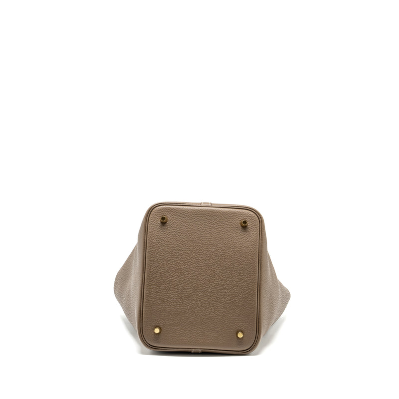 Hermes Picotin 22 Clemence Etoupe GHW stamp Y