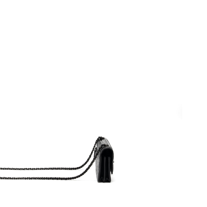 Chanel Trendy CC Wallet On Chain Lambskin Black With Black Hardware (Microchip)