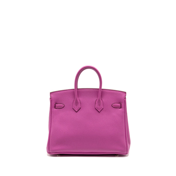 Hermes Birkin 25 Togo Magnolia SHW Stamp C