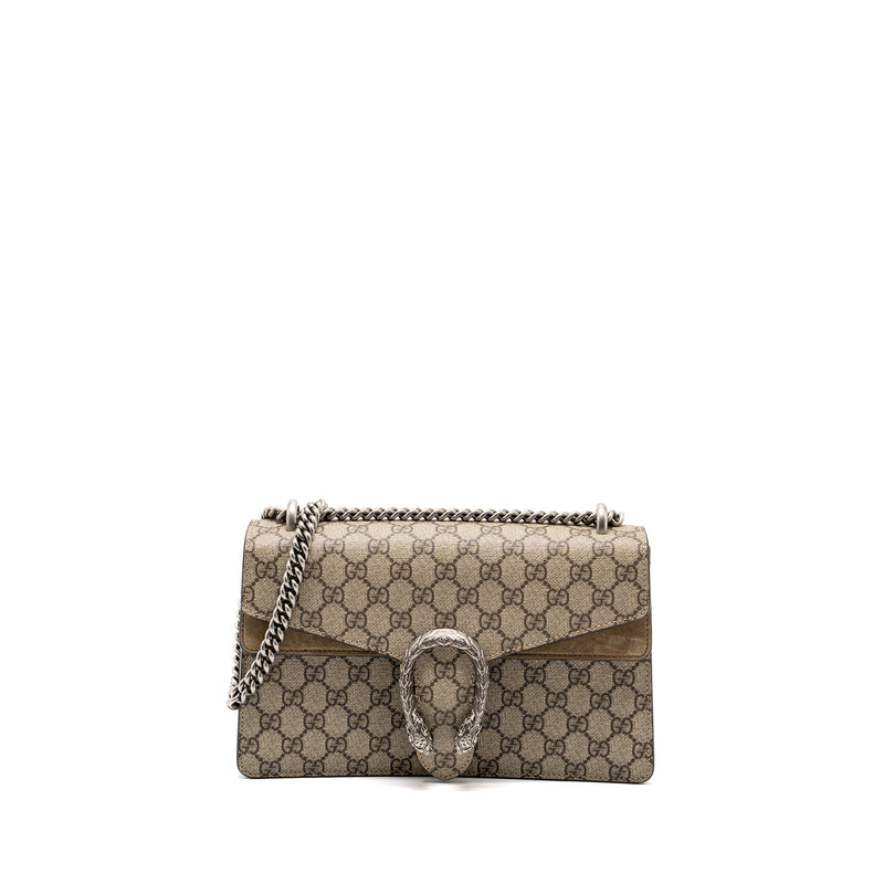 GUCCI DIONYSUS GG SHOULDER BAG GG SUPREME CANVAS/SUEDE BEIGE SHW