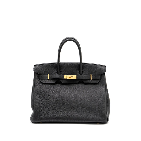 Hermes Birkin 35 Togo Black GHW Stamp D