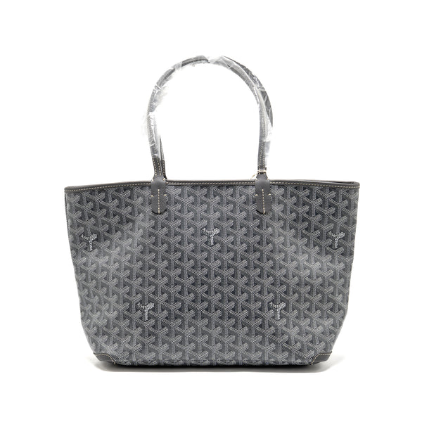 Goyard Artois Pm tote bag goyardine canvas / calfskin grey