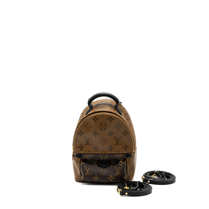 louis vuitton australia backpack Louis Vuitton Mini Palm Spring Backpack Reverse Monogram Canvas GHW
