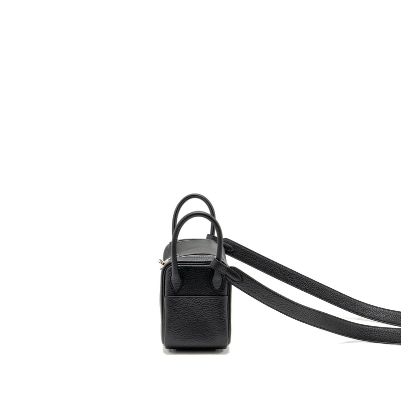 Hermes Mini Lindy II Clemence Black SHW Stamp K
