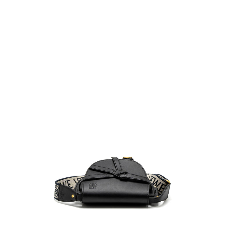 Loewe Mini Gate Dual Bag Calfskin Black GHW